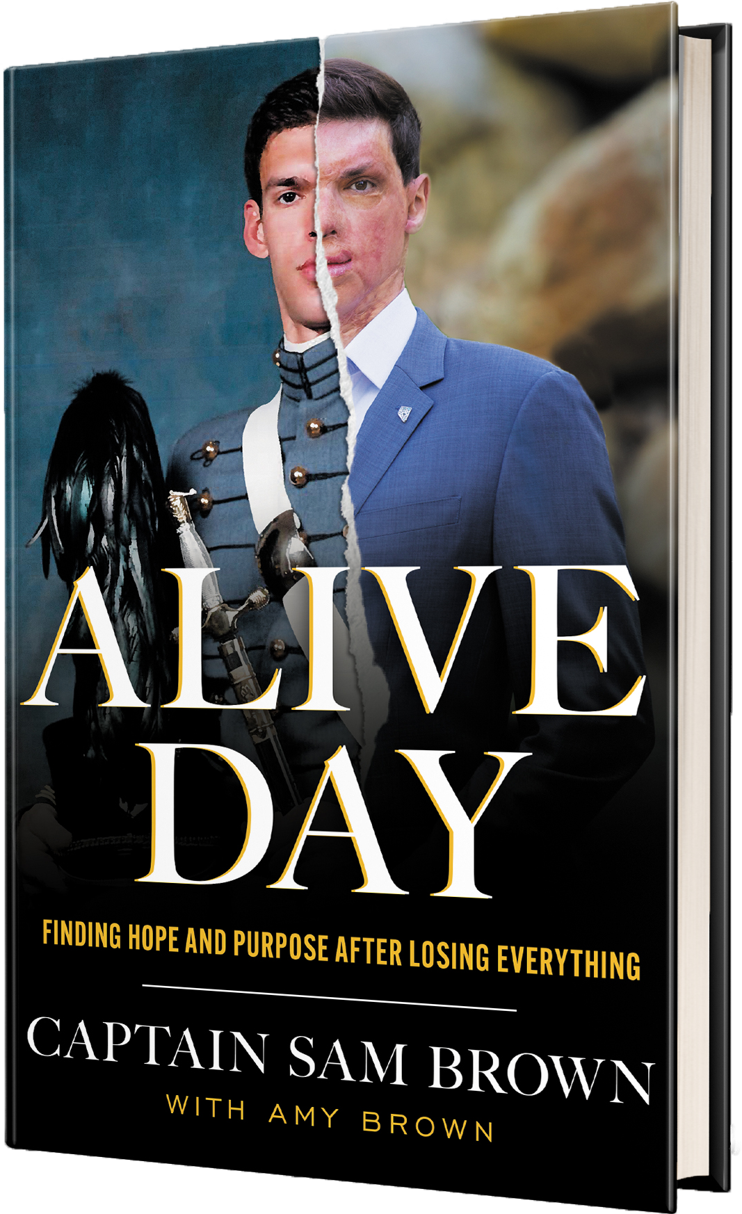 Alive Day book cover by Captain Sam Brown with Amy Brown